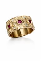 Anillo Sacramore Firenze Mujer in Plata Rubino AN 3607